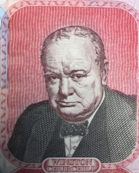 A SUPERB & SCARCE GOVERNMENT OF GIBRALTAR £50 (Winston Churchill & Spitfires) NOTE. AA050404. A Deceptively Scarce Note in This Level of Preservation. GEM UNCIRCULATED