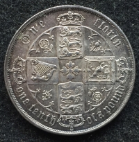 VICTORIA (1837-1901)
A VERY CRISP “GOTHIC FLORIN” of 1872.
A CHOICE ORIGINAL COIN, ABOUT UNCIRCULATED.