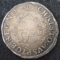 A TOTALLY “UNIQUE” CHARLES 1st SHILLING (mm. CROWN) 1635-1636. F+/AVF. Struck from a previously unknown die with a totally “Unique” & Major LEGEND ERROR.(The King’s Name spelt ”CARLVS”with the O totally omitted)