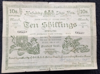 THE SIEGE OF MAFEKING (MARCH 1901) 
THREE SCARCE & HISTORIC 10/- SHILLING “SIEGE NOTES” From The Boer War. EMERGENCY MONEY  Authorised by Lord Baden Powell the Founder of the Boy Scout Movement.