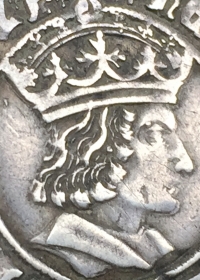 An Unusually Good Looking & Very Rare HENRY VII “TENTATIVE ISSUE” PROFILE GROAT in NICE VF with an OUTSTANDING PORTRAIT. mm. Cross-Crosslet (Struck 1504-1505) S.2254.
