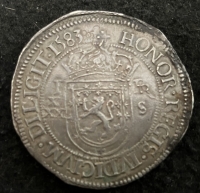 A Magnificent & Totally Outstanding JAMES VI of Scotland, “THIRTY SHILLINGS” of 1583.  Half-Length figure, left, of the young James in Armour and Holding Sword in right hand.