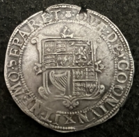 A HIGH GRADE  & ATTRACTIVE JAMES VI  ”THIRTY SHILLINGS” 
(After His Accession to the English Throne) “Shield with arms of England in 1st & 4th Quarters”